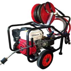 Honda GX200 electrric start power washer with reel